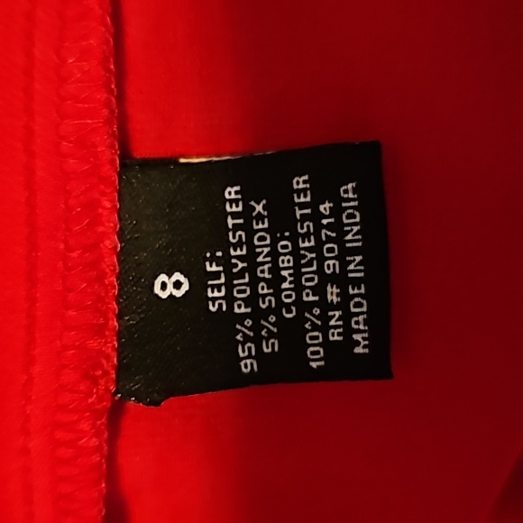 NWOT MSK size 8 Red Fancy Dress - Picture 6 of 6